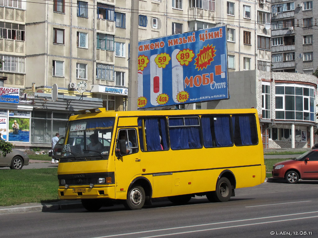 Полтавская область, БАЗ-А079.04 "Эталон" № BI 2388 AA