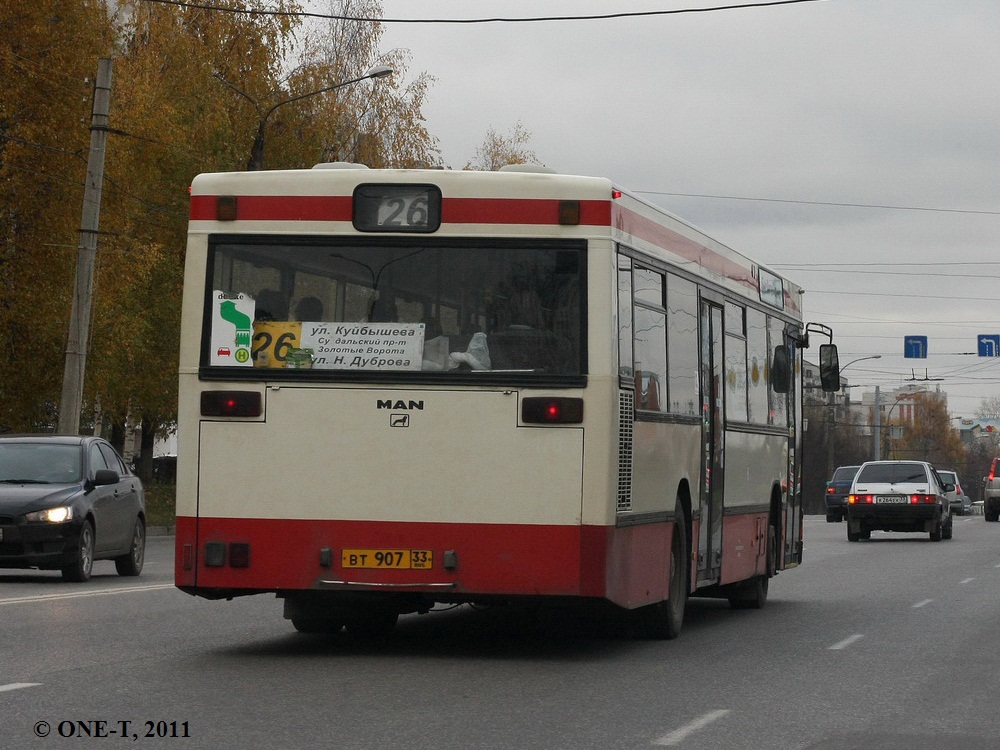 Владимирская область, MAN 895 NL202 № ВТ 907 33