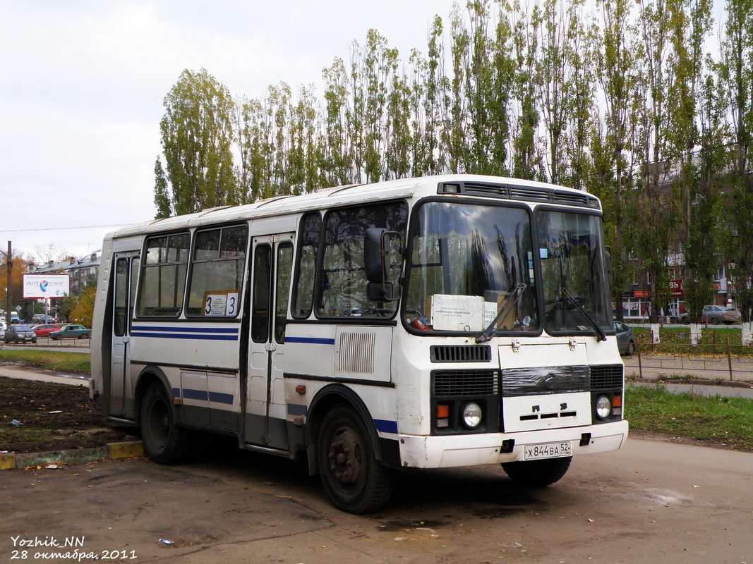 Нижегородская область, ПАЗ-32053 № Х 844 ВА 52