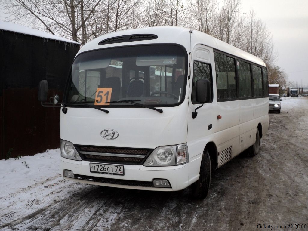 Тюменская область, Hyundai County Kuzbass № Н 726 СТ 72