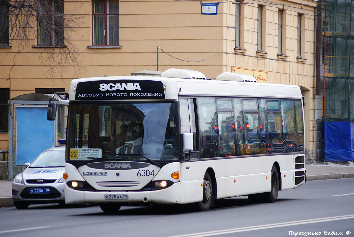 Санкт-Петербург, Scania OmniLink I (Скания-Питер) № 6304