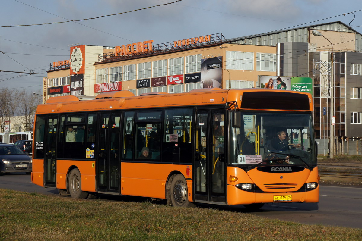 Вологодская область, Scania OmniLink I (Скания-Питер) № АК 015 35