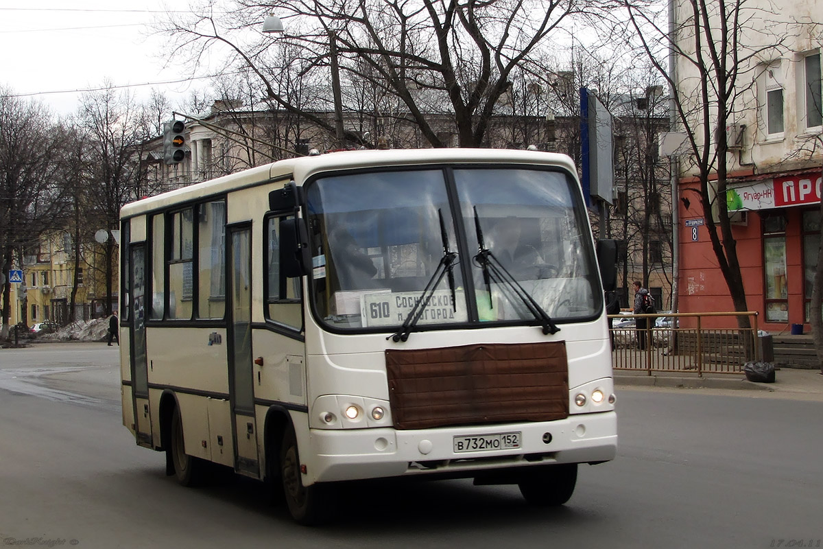 Нижегородская область, ПАЗ-320402-03 № В 732 МО 152