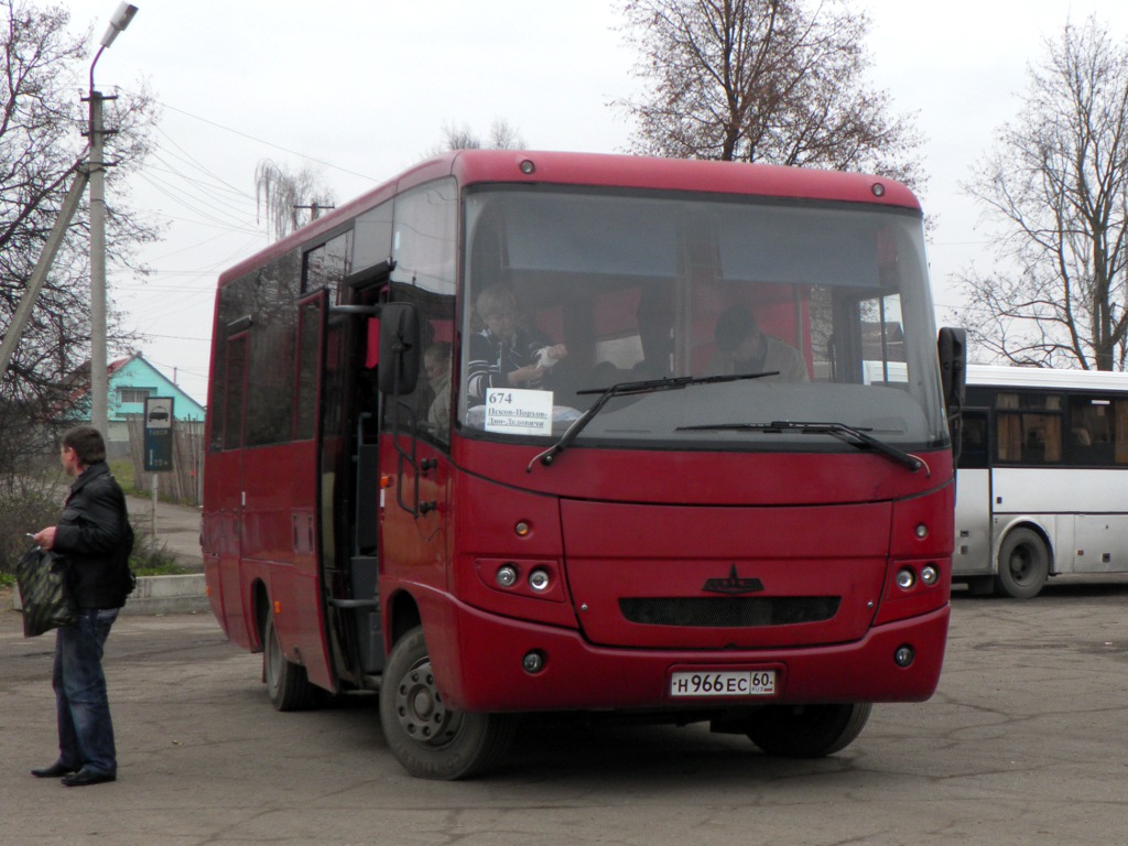 Псковская область, МАЗ-256.100 № Н 966 ЕС 60