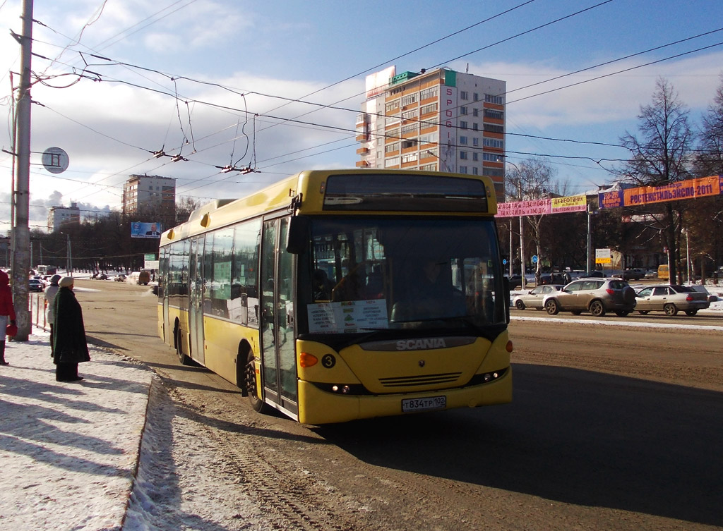 Башкортостан, Scania OmniLink II (Скания-Питер) № Т 834 ТР 102