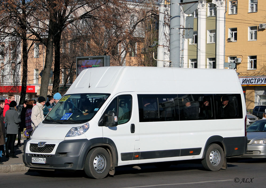 Воронежская область, IRITO Boxer L4H3 (Z8P) № Е 203 ТУ 36