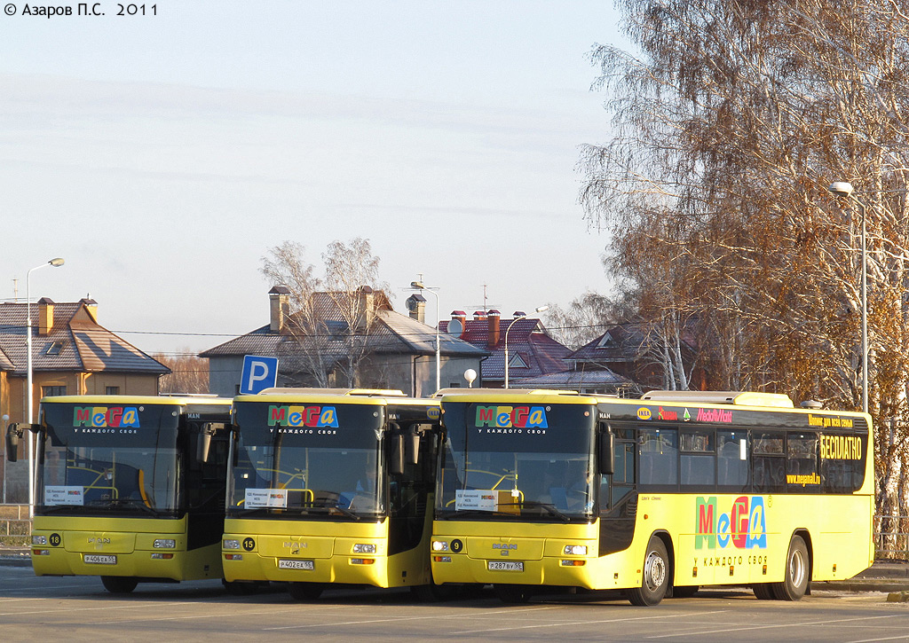 Омская область, MAN A72 Lion's Classic SÜ313 № 18; Омская область, MAN A72 Lion's Classic SÜ313 № 15; Омская область, MAN A72 Lion's Classic SÜ313 № 9