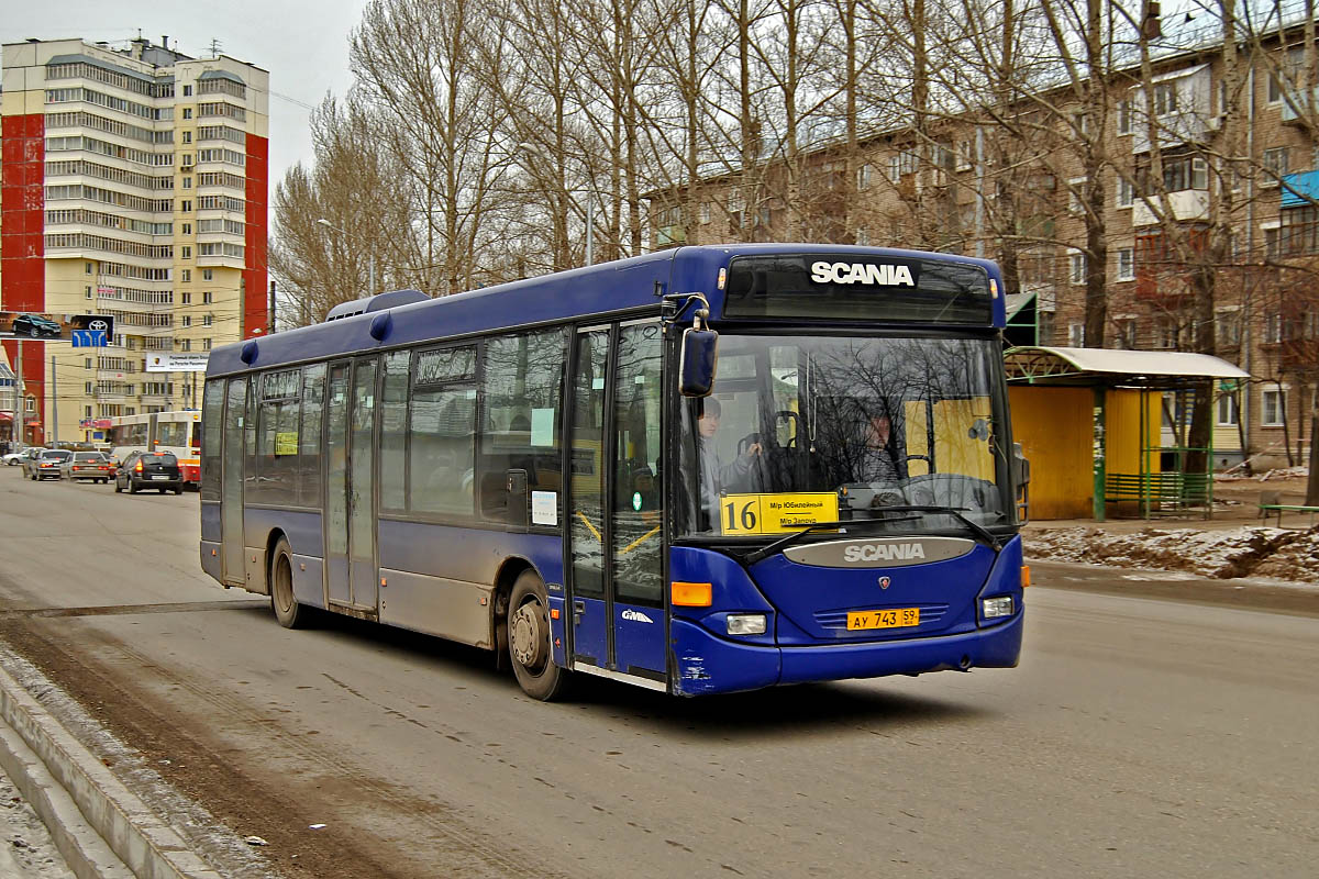 Пермский край, Scania OmniLink I (Скания-Питер) № АУ 743 59