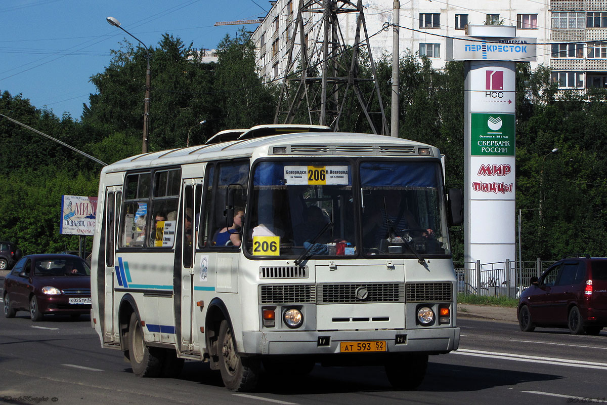 Нижегородская область, ПАЗ-32054 № АТ 593 52