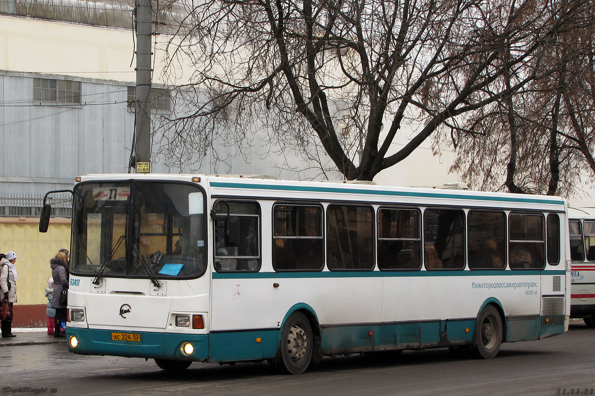 Нижегородская область, ЛиАЗ-5293.00 № 63417