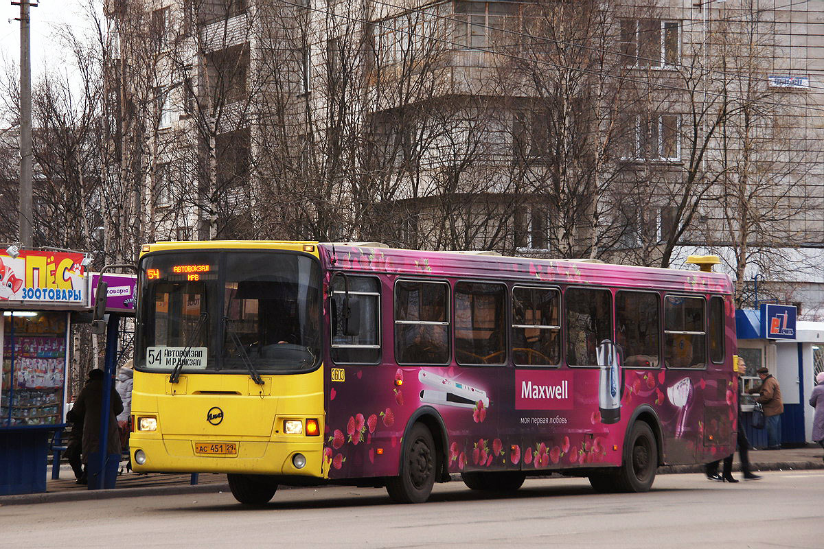 Архангельская область, ЛиАЗ-5256.36 № 3603