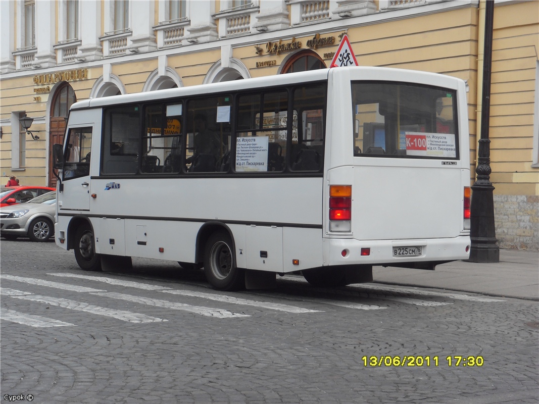 Санкт-Петербург, ПАЗ-320402-03 № В 225 СМ 76