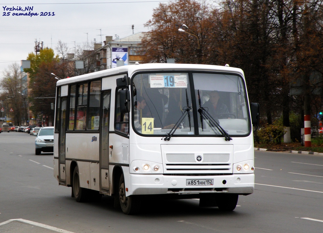 Нижегородская область, ПАЗ-320402-03 № А 851 НН 152