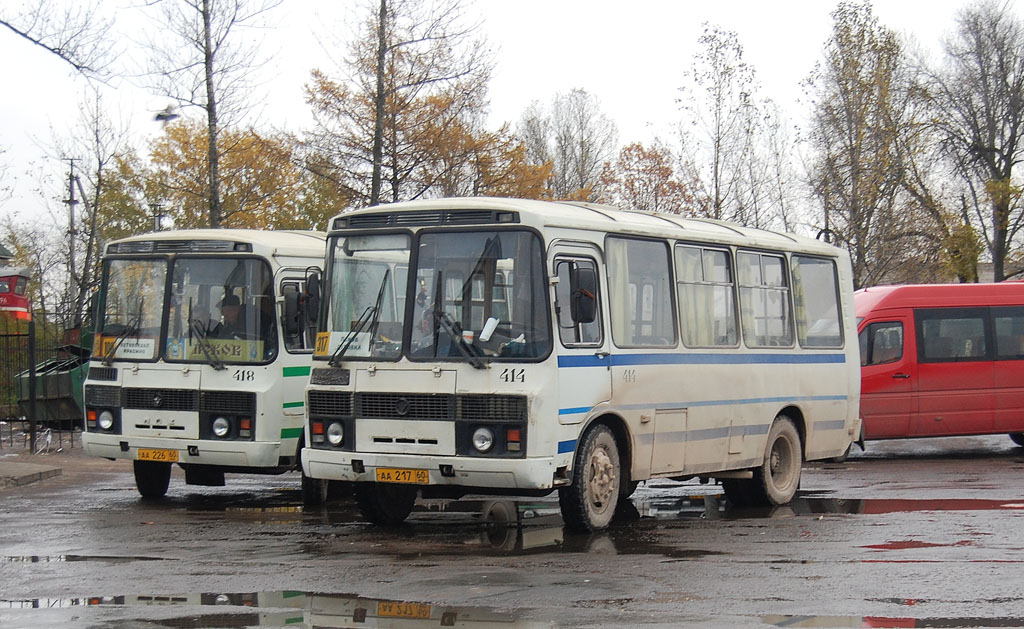 Псковская область, ПАЗ-32054-07 № 414