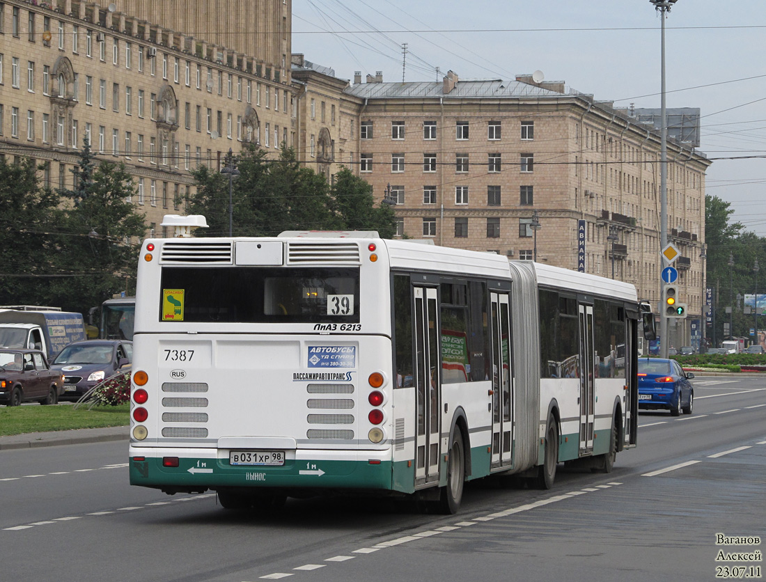 Sankt Petersburg, LiAZ-6213.20 Nr 7387