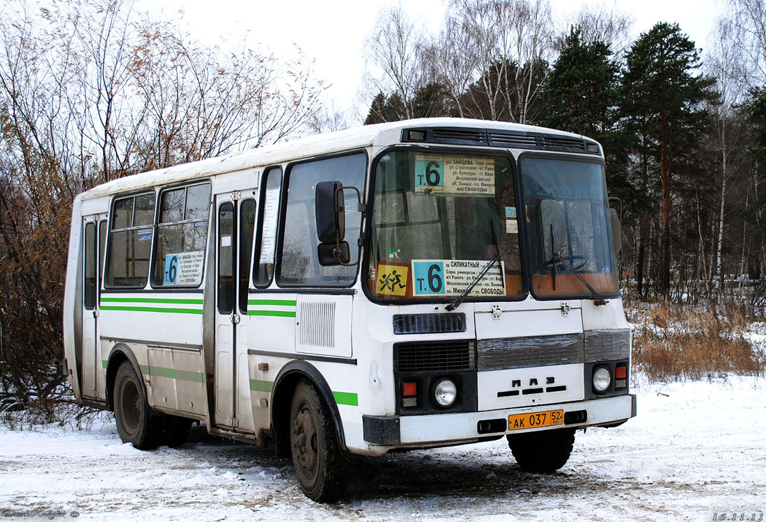 Нижегородская область, ПАЗ-32054 № АК 037 52