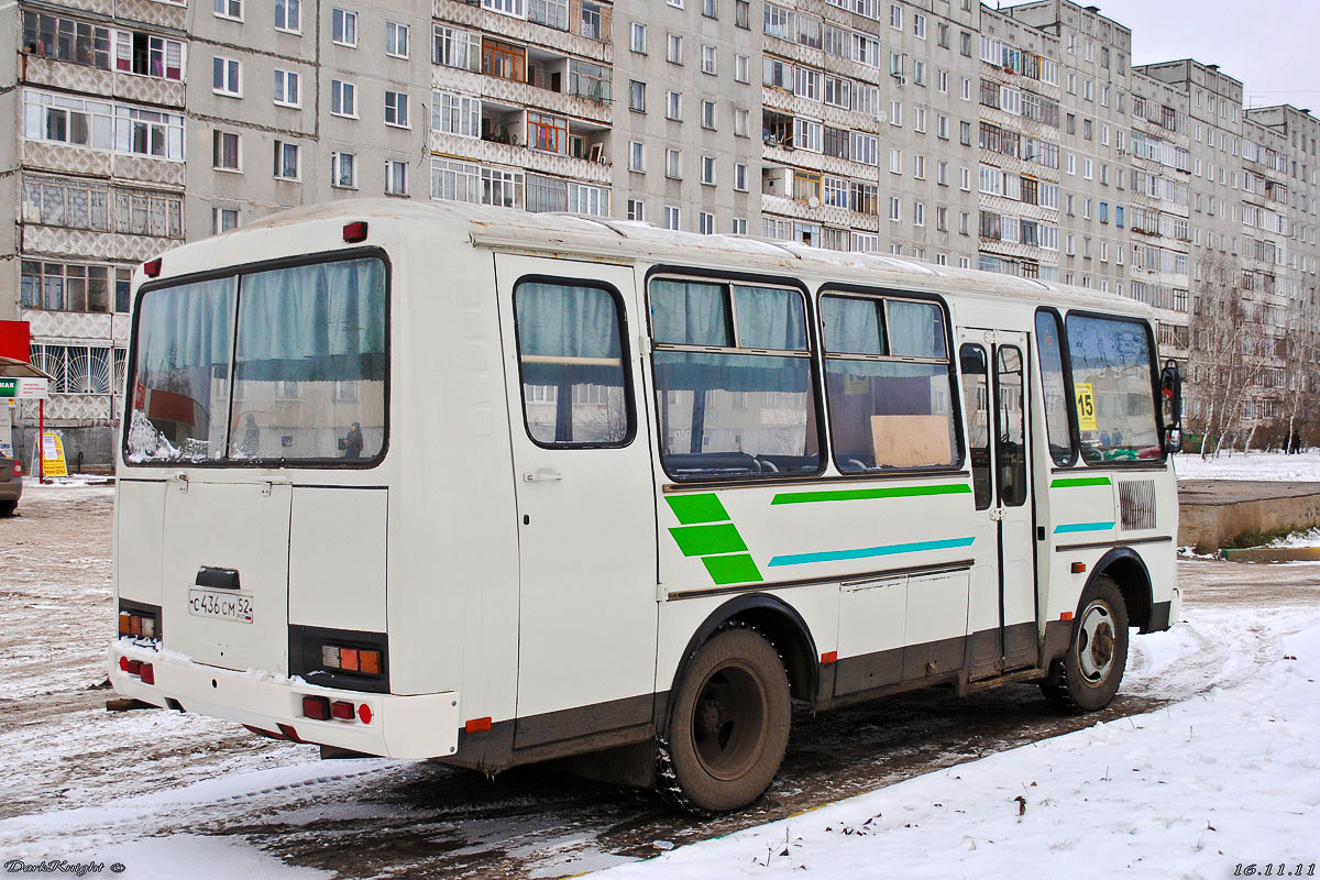 Нижегородская область, ПАЗ-3205-110 № С 436 СМ 52