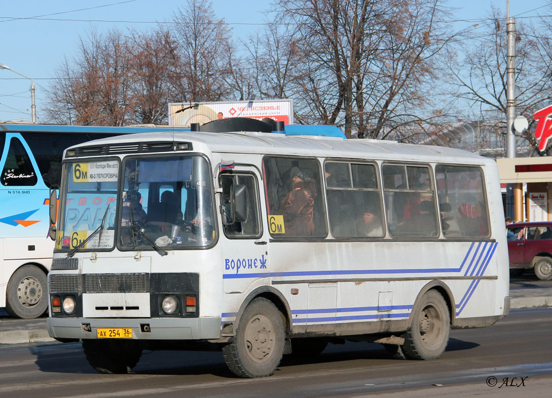 Воронежская область, ПАЗ-32054-07 № АХ 254 36