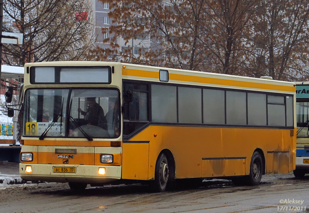 Владимирская область, MAN 791 SL202 № ВС 836 33