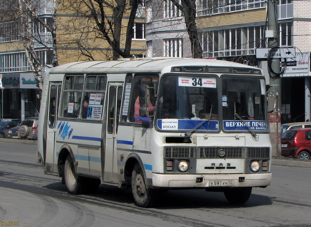 Нижегородская область, ПАЗ-32054 № У 597 УМ 52