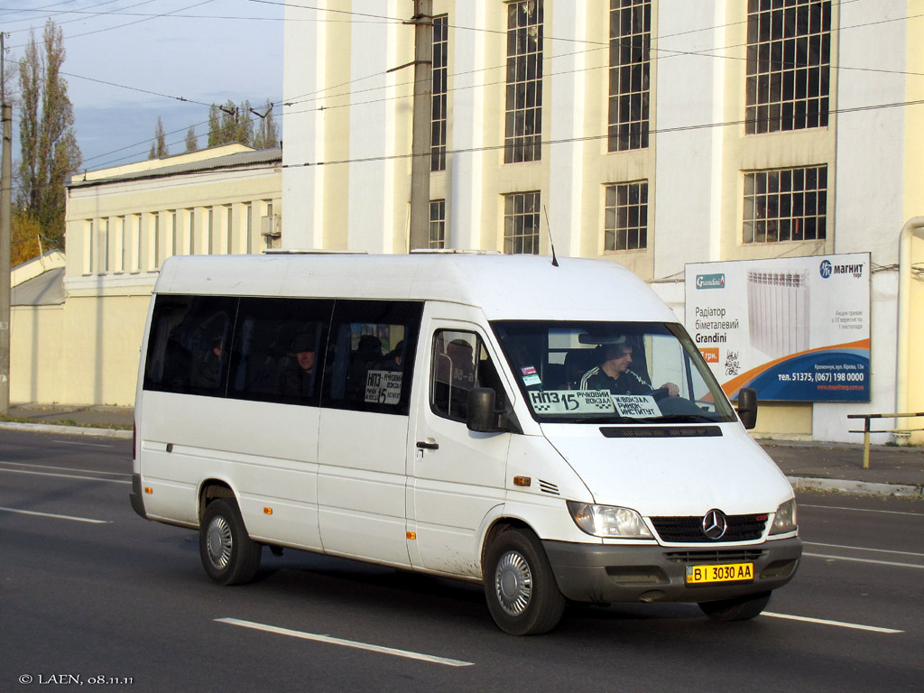 Полтавская область, Mercedes-Benz Sprinter W903 311CDI № BI 3030 AA