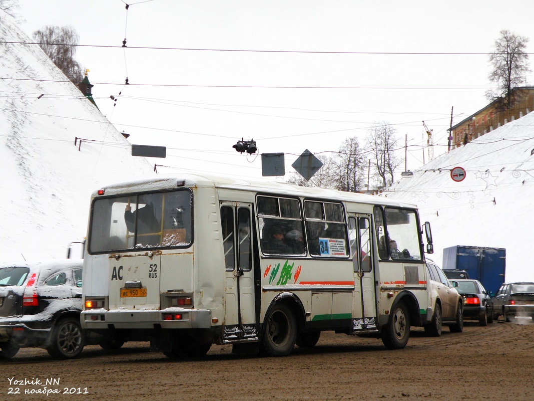 Нижегородская область, ПАЗ-32054 № АС 950 52