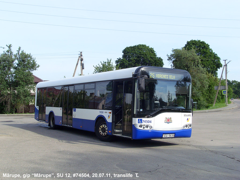 Латвия, Solaris Urbino I 12 № 74504