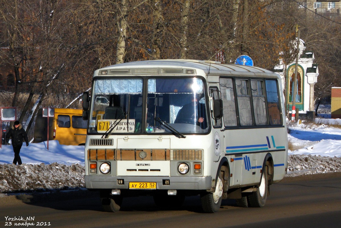 Нижегородская область, ПАЗ-32053 № АУ 223 52