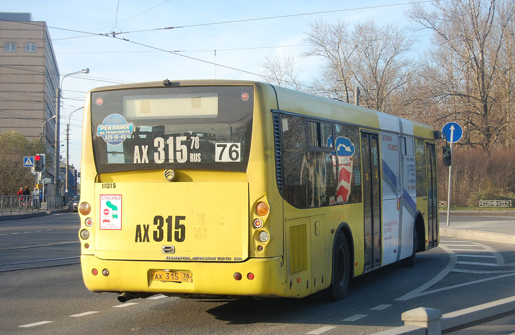 Санкт-Петербург, Golden Dragon XML6112UE № АХ 315 78