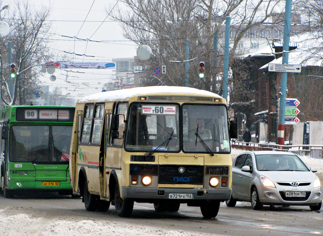 Нижегородская область, ПАЗ-32054 № В 721 РХ 152