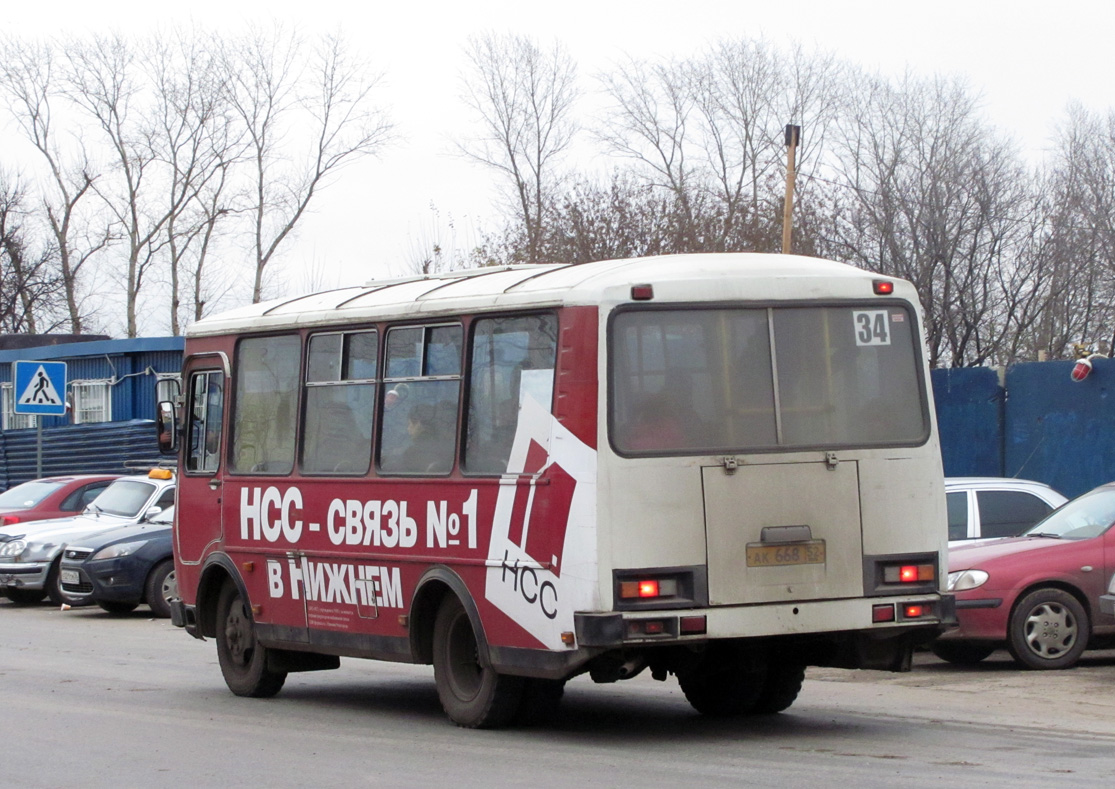 Нижегородская область, ПАЗ-32054 № АК 668 52