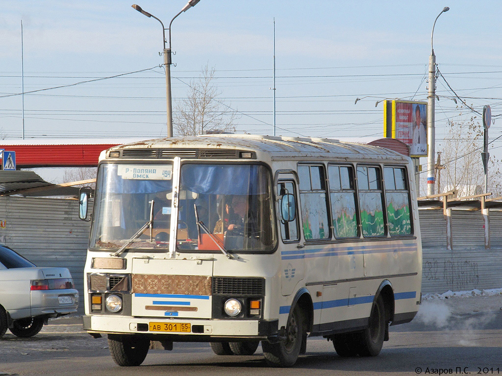 Омская область, ПАЗ-3205 (00) № 116