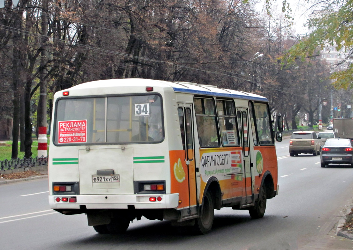 Нижегородская область, ПАЗ-32054 № В 921 ХУ 152