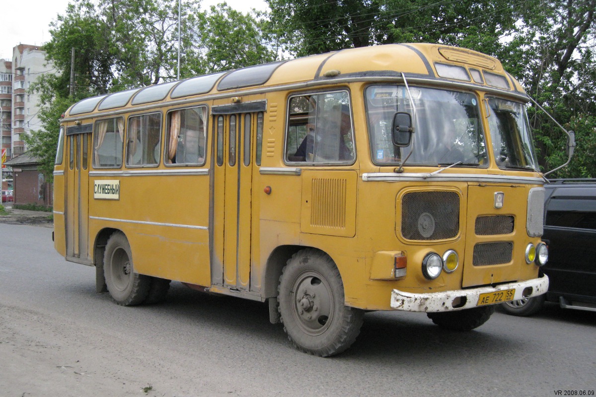 Омская область, ПАЗ-672М № АЕ 722 55