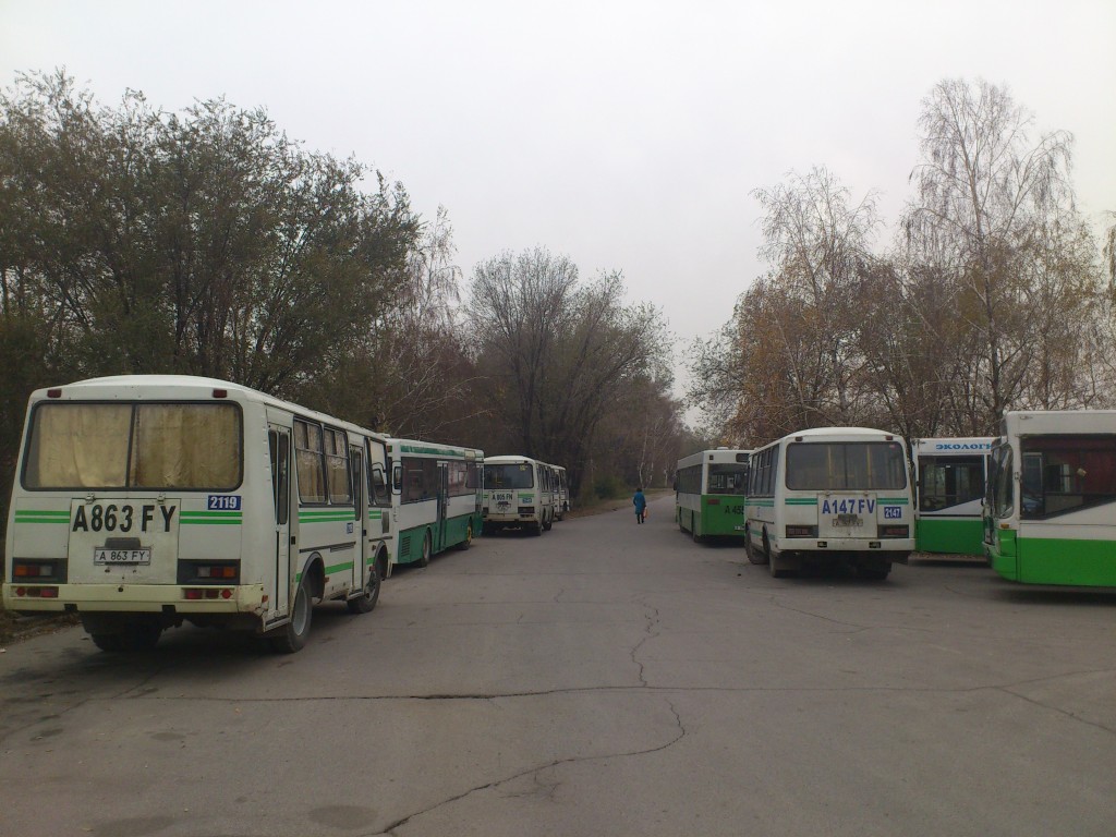 Almaty, PAZ-32054 # 2119; Almaty, PAZ-32054 # 2147; Almaty — Final bus stops