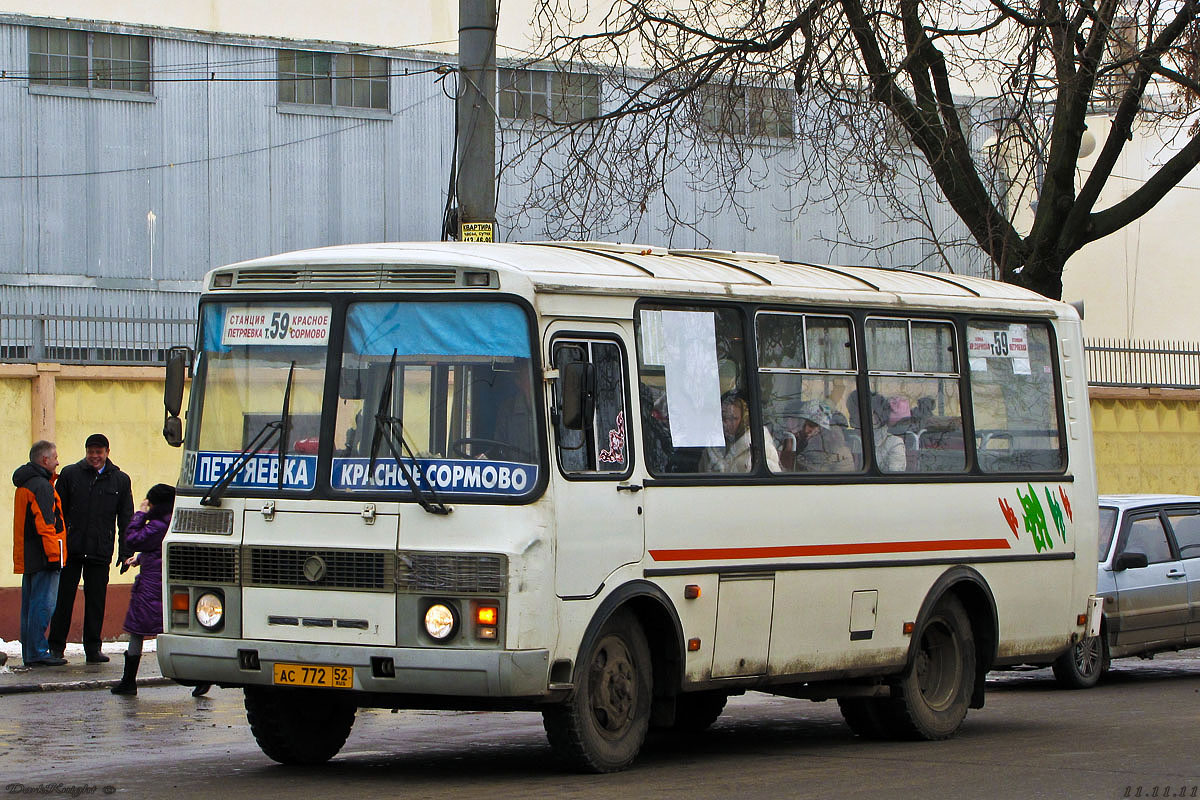 Nizhegorodskaya region, PAZ-32054 č. АС 772 52