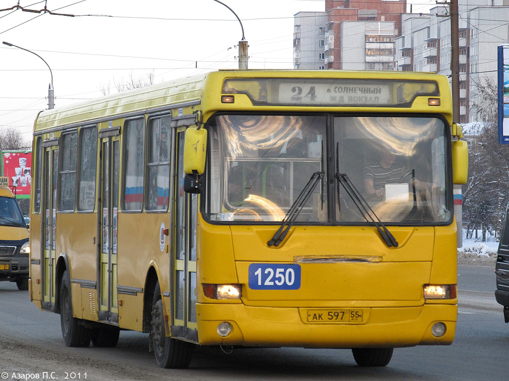 Omsk region, LiAZ-5256.25 Nr. 1250