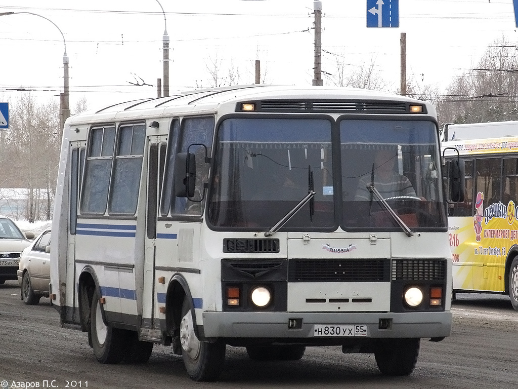 Omsk region, PAZ-32054 č. Н 830 УХ 55