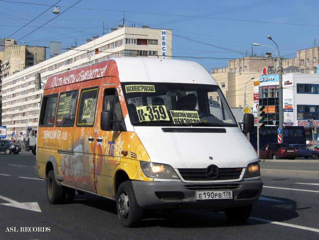 Санкт-Петербург, Mercedes-Benz Sprinter W904 408CDI № Е 190 РВ 178