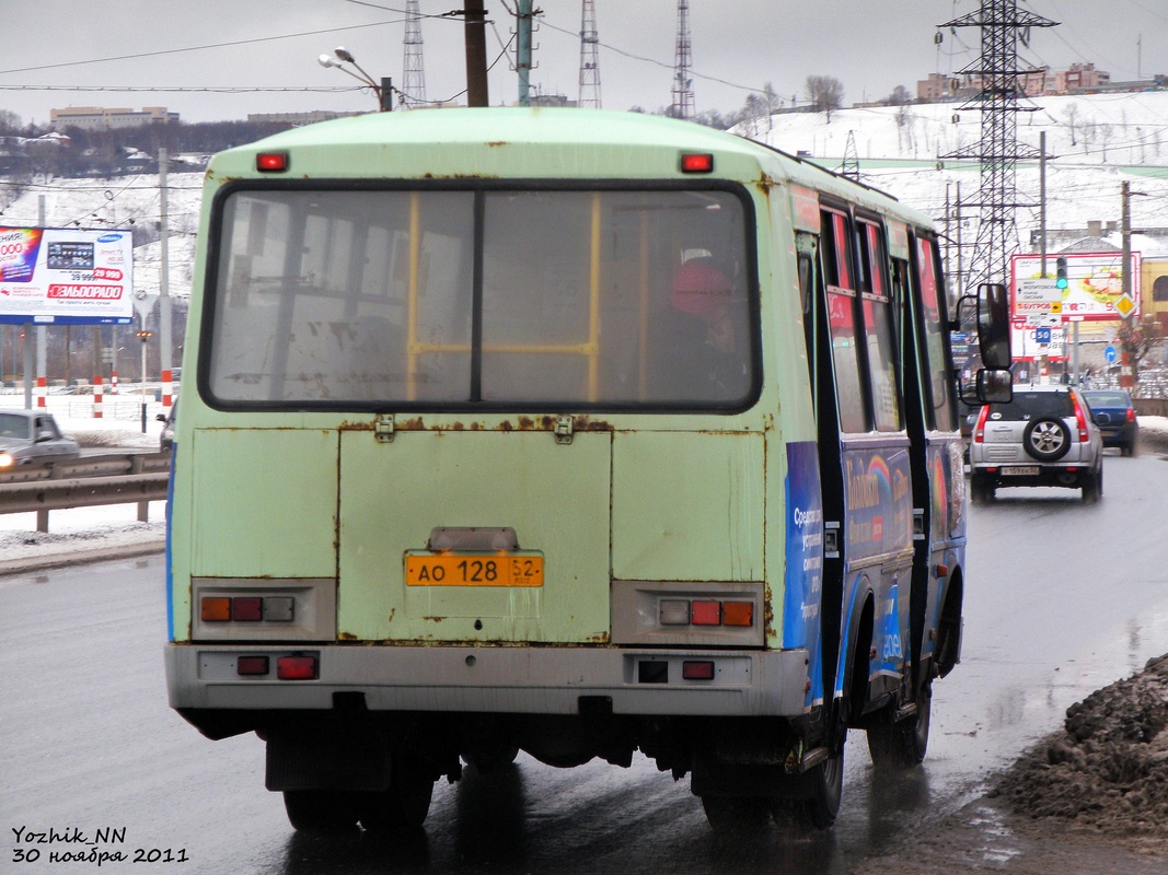 Нижегородская область, ПАЗ-32054 № АО 128 52