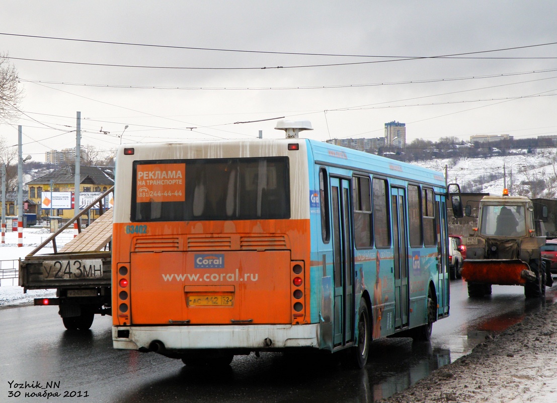 Нижегородская область, ЛиАЗ-5293.00 № 63402