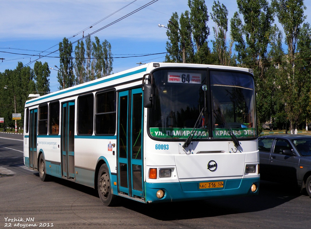 Нижегородская область, ЛиАЗ-5293.00 № 60093