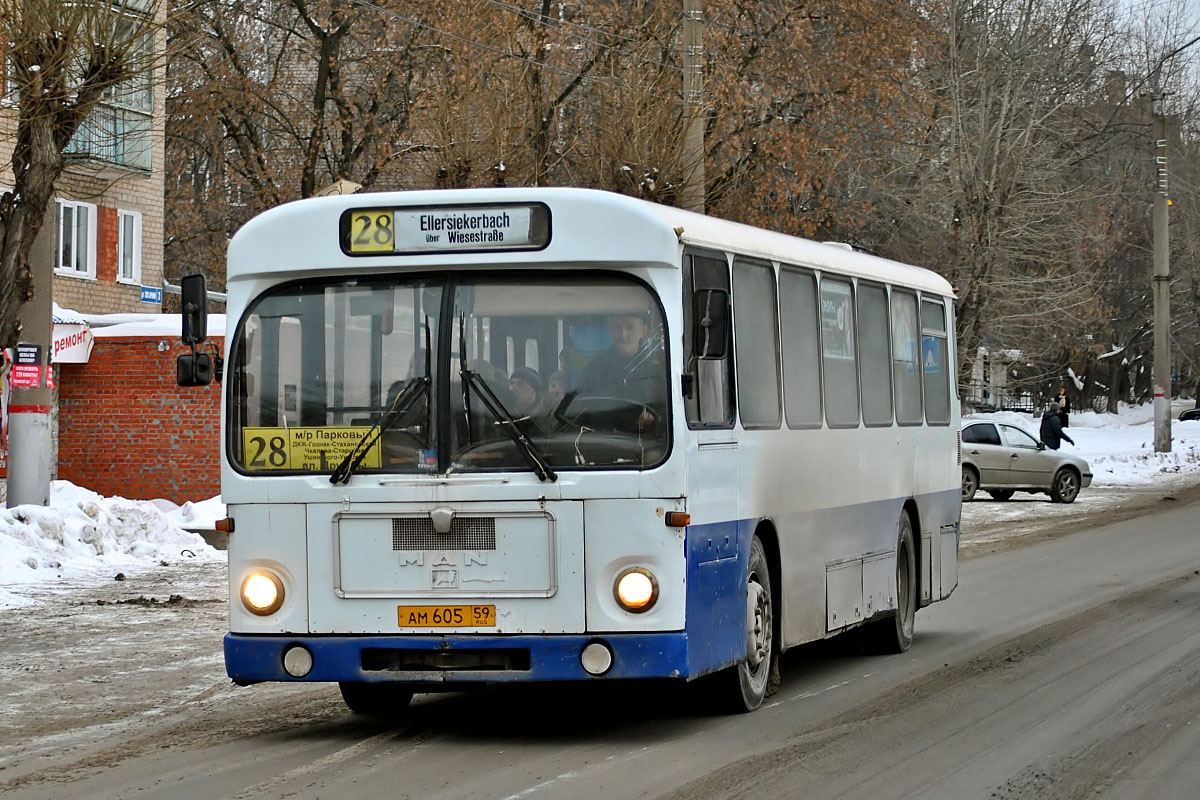 Пермский край, MAN 192 SL200 № АМ 605 59