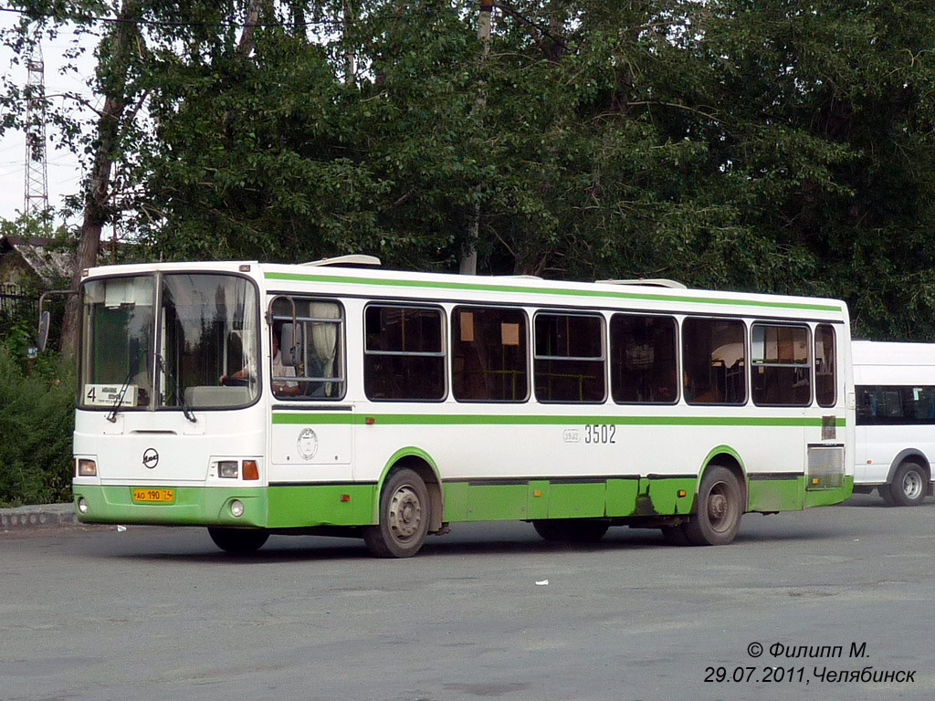 Челябинская область, ЛиАЗ-5256.25 № 3502