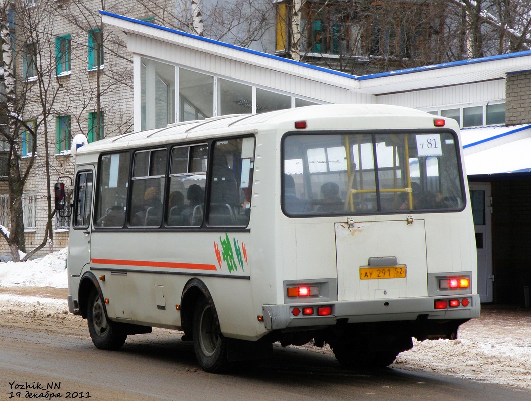 Нижегородская область, ПАЗ-32054 № АУ 291 52