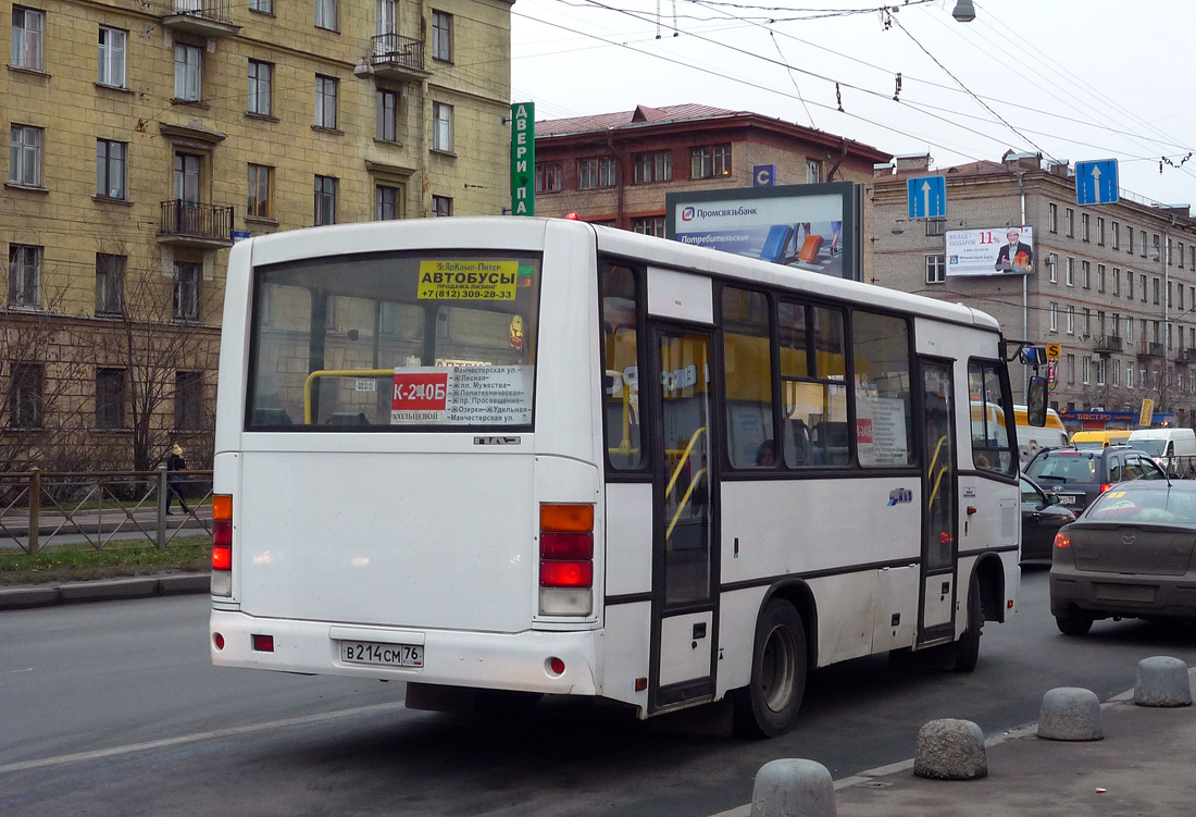 Санкт-Петербург, ПАЗ-320402-03 № В 214 СМ 76