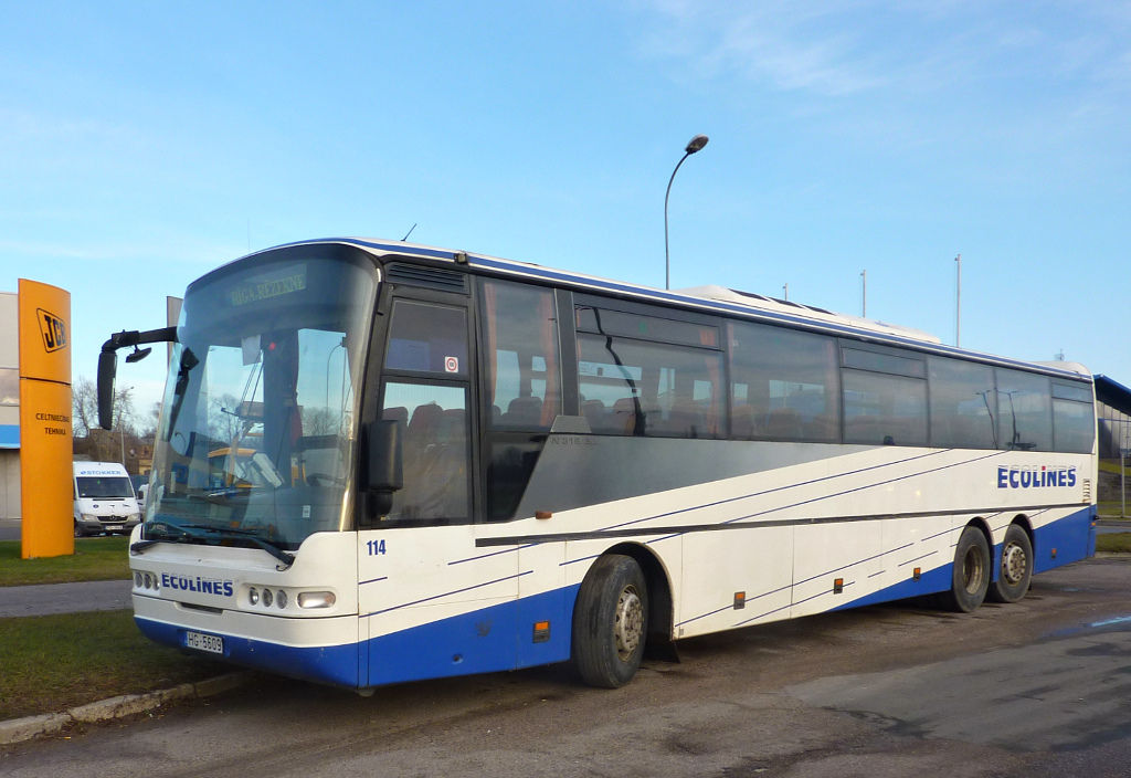 Латвия, Neoplan N316/3ÜL Euroliner № 114