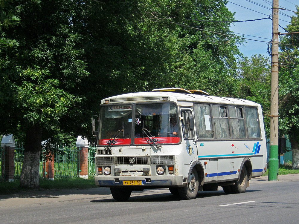 Пензенская область, ПАЗ-32053 № АУ 431 58