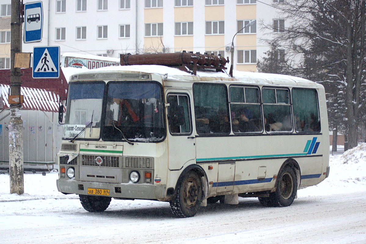 Тверская область, ПАЗ-32053 № АВ 380 69