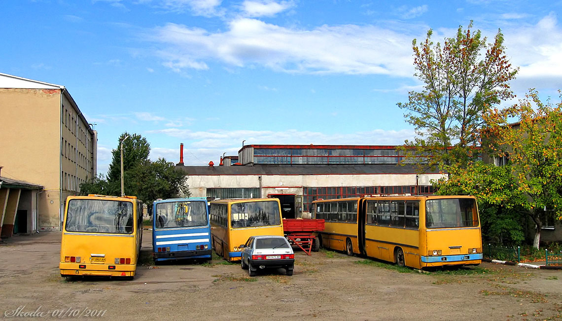 Ивано-Франковская область, Ikarus 280 № AT 0907 AA; Ивано-Франковская область, Ikarus 260 № AT 0909 AA; Ивано-Франковская область, Ikarus 260 № AT 0908 AA; Ивано-Франковская область, Ikarus 280 № б/н; Ивано-Франковская область — Автотранспортные предприятия